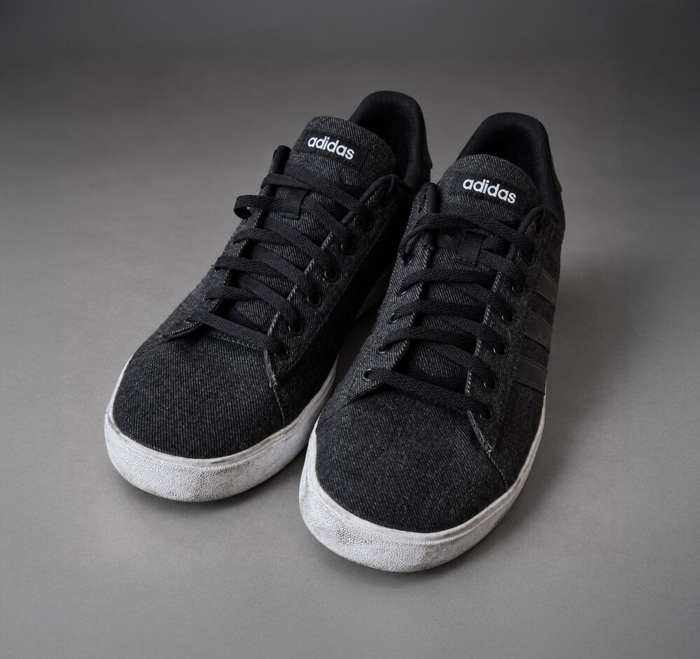 adidas Daily 2.0 Black Denim Mens Sneakers DB0284 Size 13 Low Top